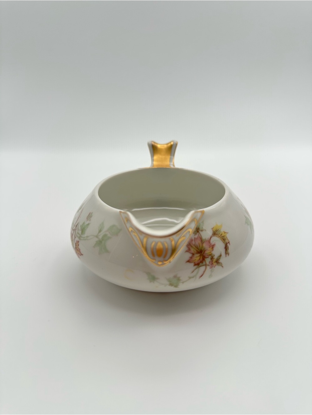 Haviland Limoges Autumn Leaf Creamer & Covered Sugar Bowl Gold Accents - Picture 8 of 16